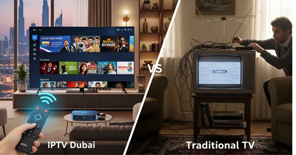 IPTV Dubai vs Traditional