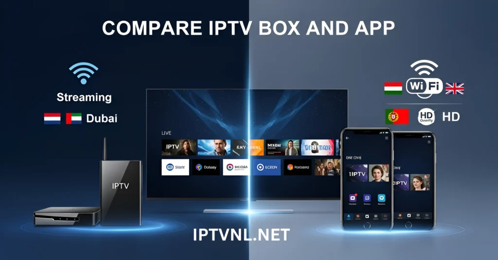 Compare IPTV Box and App